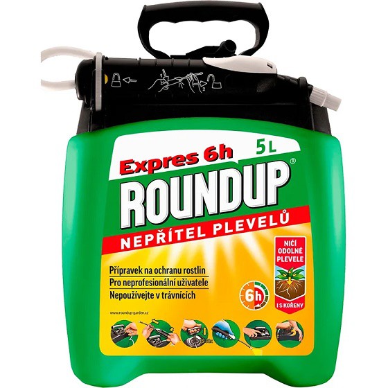 Roundup Expres 5l | Chemické výrobky - Hubiče, odpuz.hmyzu, šampony pro psy